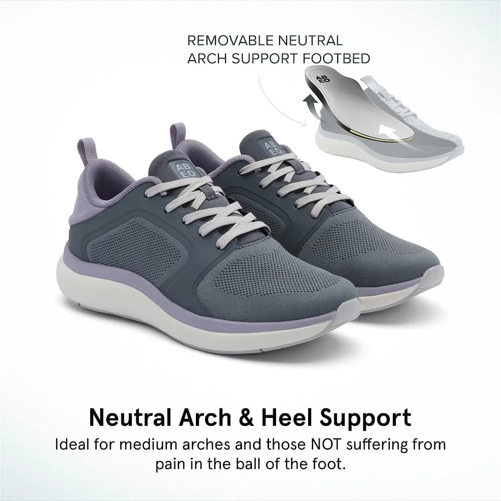 ABEO MXV Cruise Walking Shoes Women | Orthopedic Shoes for Women | Built-in Plantar Fasciitis Insoles | Plantar Fasciitis Relief