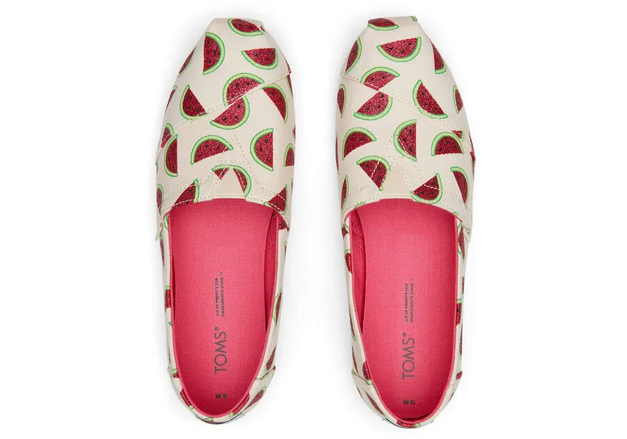 Alpargata Watermelon Glitter