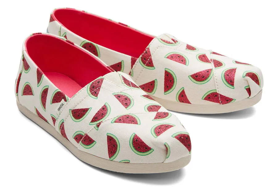 Alpargata Watermelon Glitter