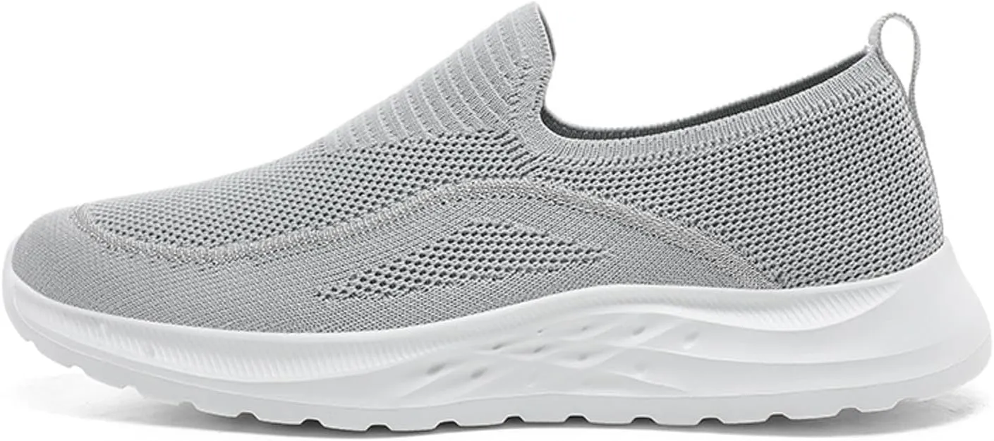 Arch Support Sports Shoes for Men Lightweight Cushion Sneaker Convenient Slip On Shoes Mens Sneaker Socks Low Cut