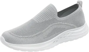 Arch Support Sports Shoes for Men Lightweight Cushion Sneaker Convenient Slip On Shoes Mens Sneaker Socks Low Cut