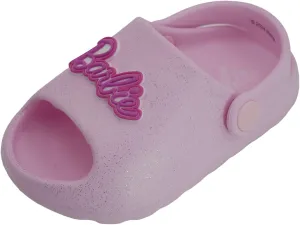 Barbie Toddler Girls' Cloud Slides - Cute & Comfy Slip-On Sandals for Summer, Pool, or Beach