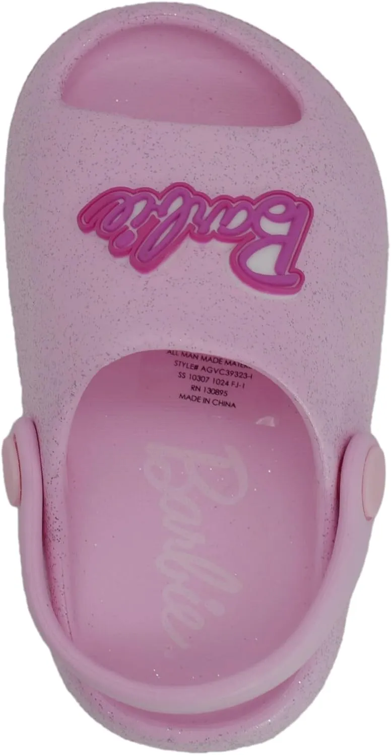 Barbie Toddler Girls' Cloud Slides - Cute & Comfy Slip-On Sandals for Summer, Pool, or Beach