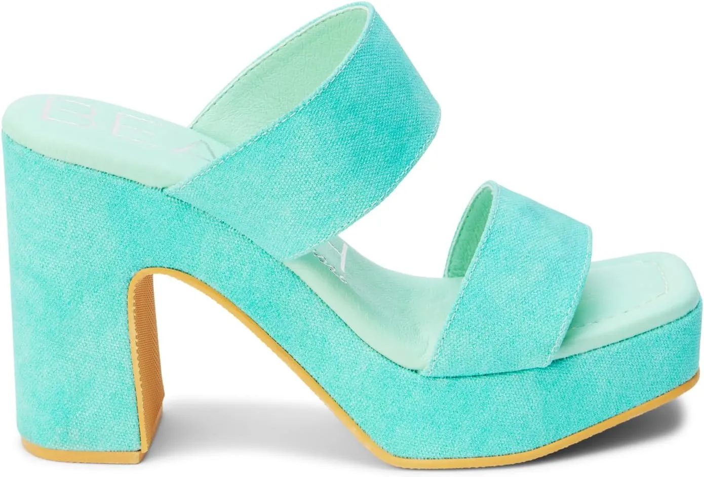 BEACH by Matisse Womens Gem Platform Block Casual Sandals Casual High Heel 3" & Up - Blue