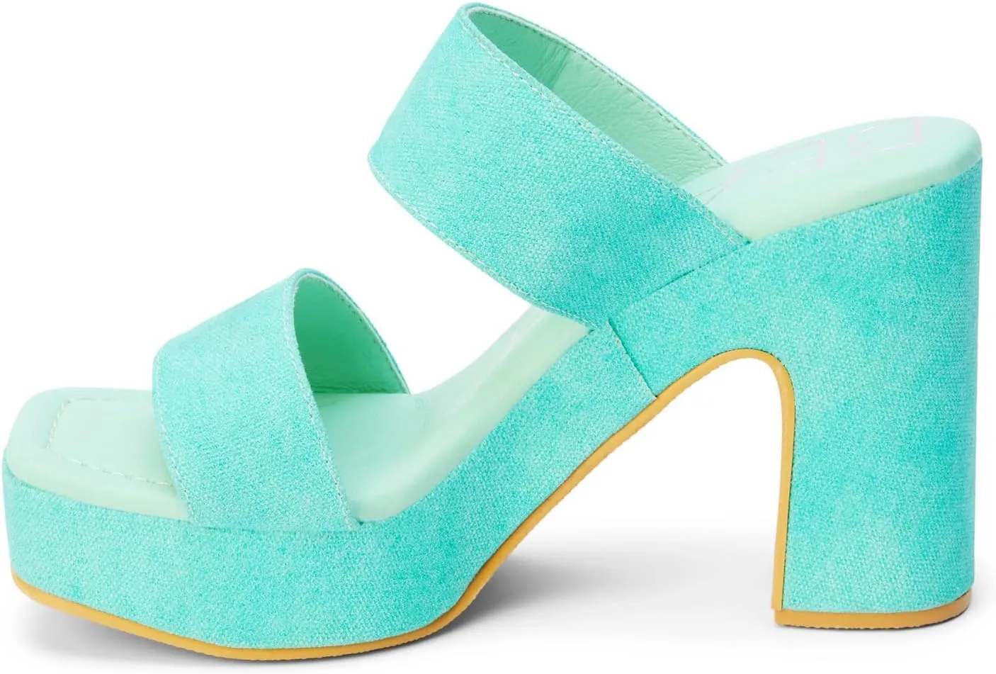 BEACH by Matisse Womens Gem Platform Block Casual Sandals Casual High Heel 3" & Up - Blue