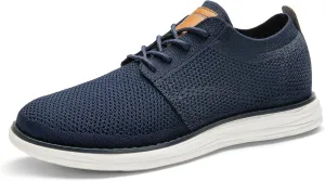 Bruno Marc Men's KnitFlex Breeze Mesh Sneakers Oxfords Lace-Up Lightweight Casual Walking Shoes