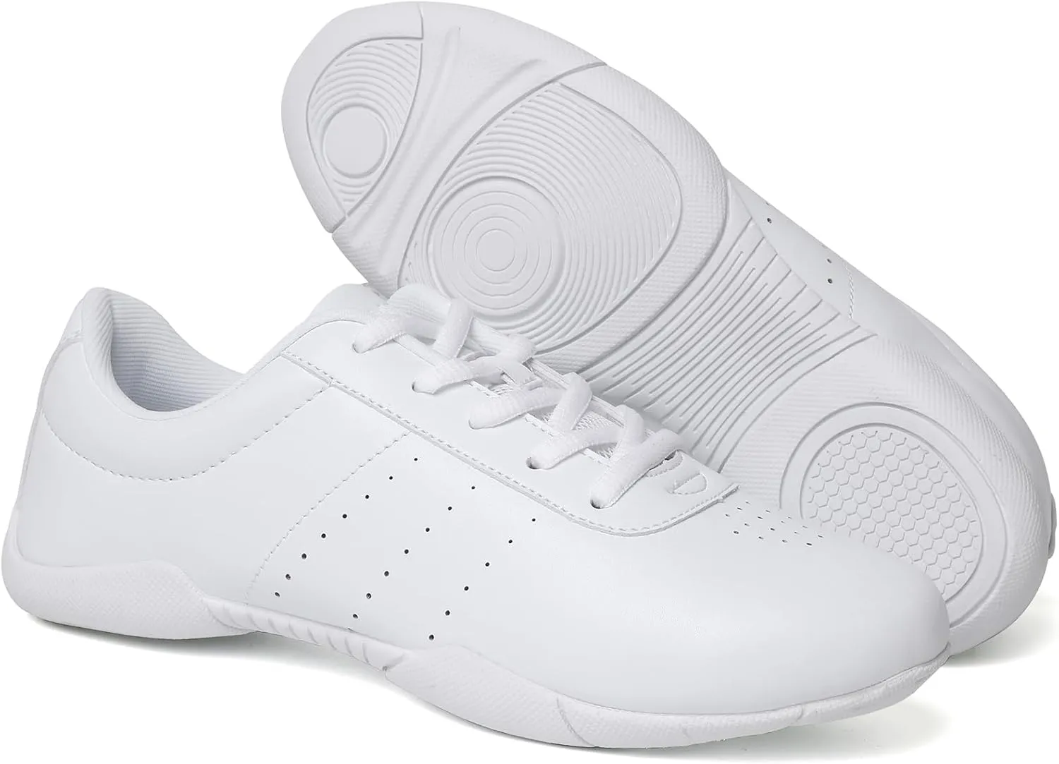 Cheer Shoes Girls White Cheerleading Dance Shoes Athletic Tennis Competition Sport Training Sneakers Youth Lightweight Cheer Shoes