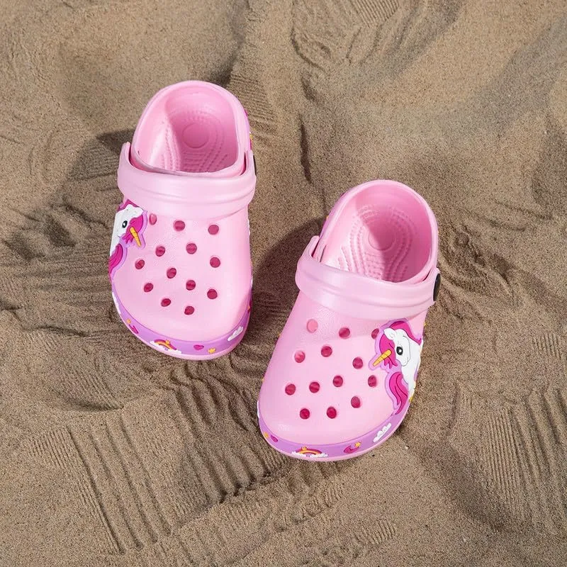 Children Garden Shoes Kids Boys Girls Cartoon Clogs Slippers Toddler Slip On Lightweight Beach Pool Sandals