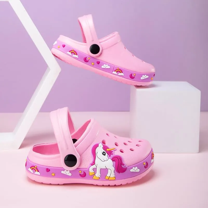 Children Garden Shoes Kids Boys Girls Cartoon Clogs Slippers Toddler Slip On Lightweight Beach Pool Sandals