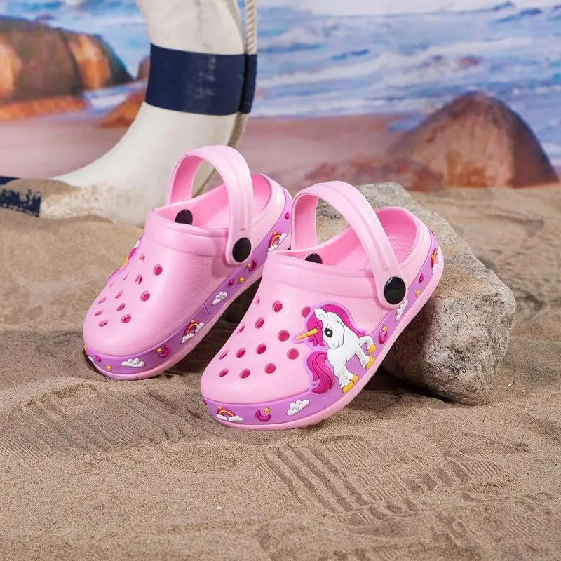 Children Garden Shoes Kids Boys Girls Cartoon Clogs Slippers Toddler Slip On Lightweight Beach Pool Sandals