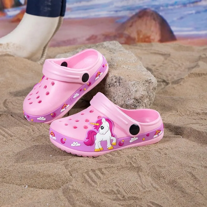 Children Garden Shoes Kids Boys Girls Cartoon Clogs Slippers Toddler Slip On Lightweight Beach Pool Sandals