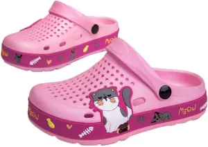 Children Garden Shoes Kids Boys Girls Cute Clogs Toddler Slippers Slip On Beach Pool Sandals Yard Lightweight and Comfortable Pink34
