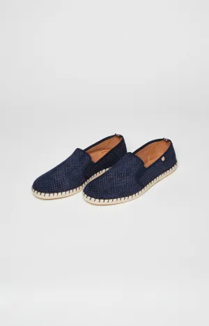 Espadrilles Marine - Cuir