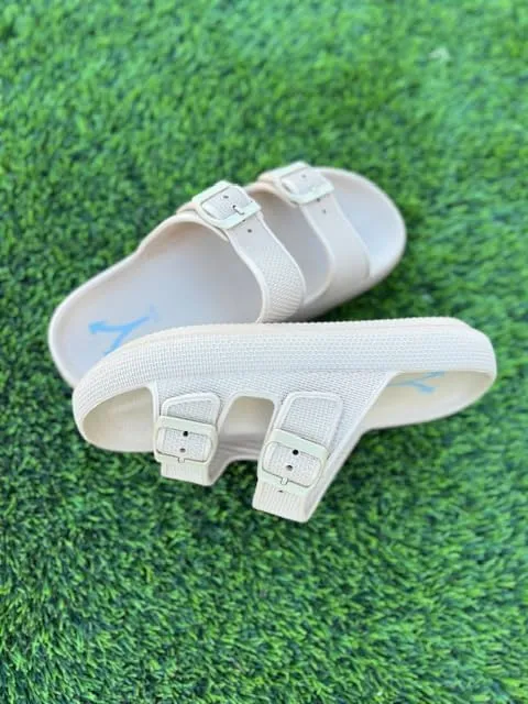 Farz Recovery Slides - Sandals desgined to help recover from Heel Pain, Adjustable Straps, Podiatrist Recommended