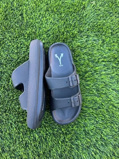 Farz Recovery Slides - Sandals desgined to help recover from Heel Pain, Adjustable Straps, Podiatrist Recommended
