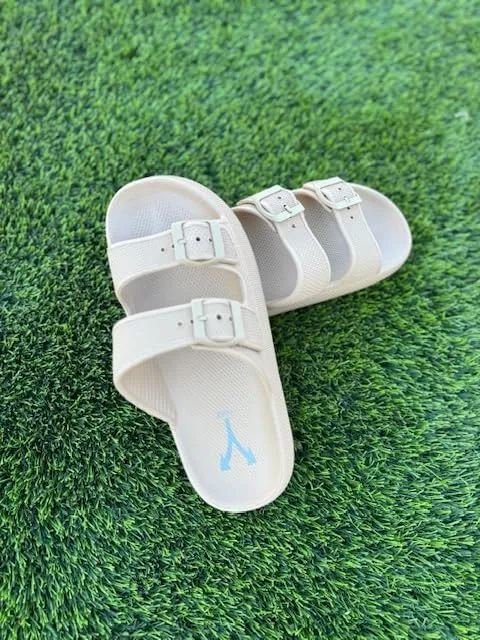 Farz Recovery Slides - Sandals desgined to help recover from Heel Pain, Adjustable Straps, Podiatrist Recommended