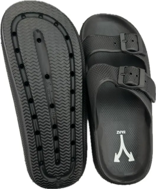Farz Recovery Slides - Sandals desgined to help recover from Heel Pain, Adjustable Straps, Podiatrist Recommended