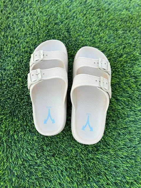 Farz Recovery Slides - Sandals desgined to help recover from Heel Pain, Adjustable Straps, Podiatrist Recommended