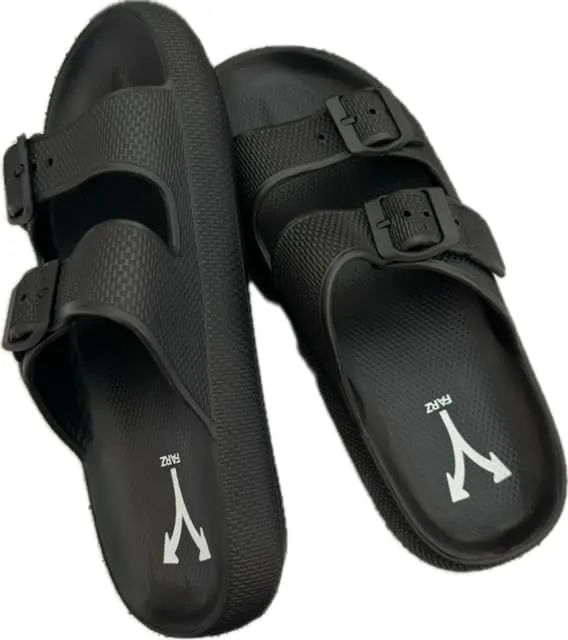Farz Recovery Slides - Sandals desgined to help recover from Heel Pain, Adjustable Straps, Podiatrist Recommended