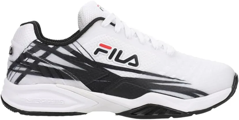 Fila Womens Axilus 2 Energized Tennis Sneakers Shoes - Black, White - Size 6 M