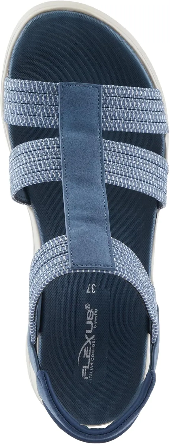 Flexus Women's CARDONA Ankle Strap Sandals – Comfortable Multi-Strap Design with Arch Support and Shock-Absorbent Outsole