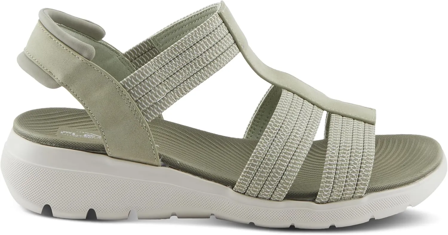 Flexus Women's CARDONA Ankle Strap Sandals – Comfortable Multi-Strap Design with Arch Support and Shock-Absorbent Outsole
