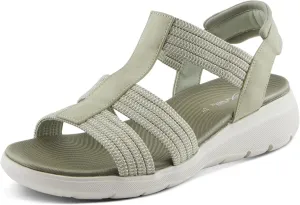 Flexus Women's CARDONA Ankle Strap Sandals – Comfortable Multi-Strap Design with Arch Support and Shock-Absorbent Outsole