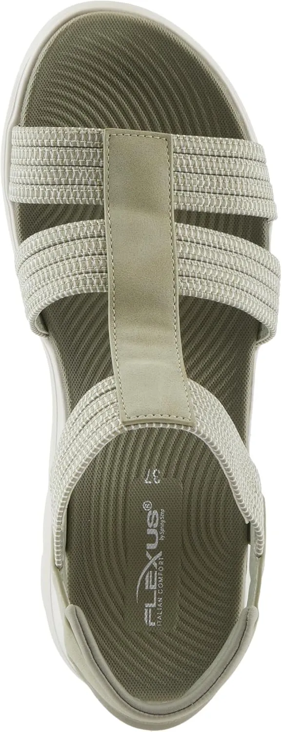Flexus Women's CARDONA Ankle Strap Sandals – Comfortable Multi-Strap Design with Arch Support and Shock-Absorbent Outsole