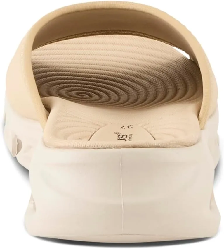 Flexus Women's HALEY Slides – Lycra Slip-On Sandals with Cushioned Footbed and Sporty EVA Outsole