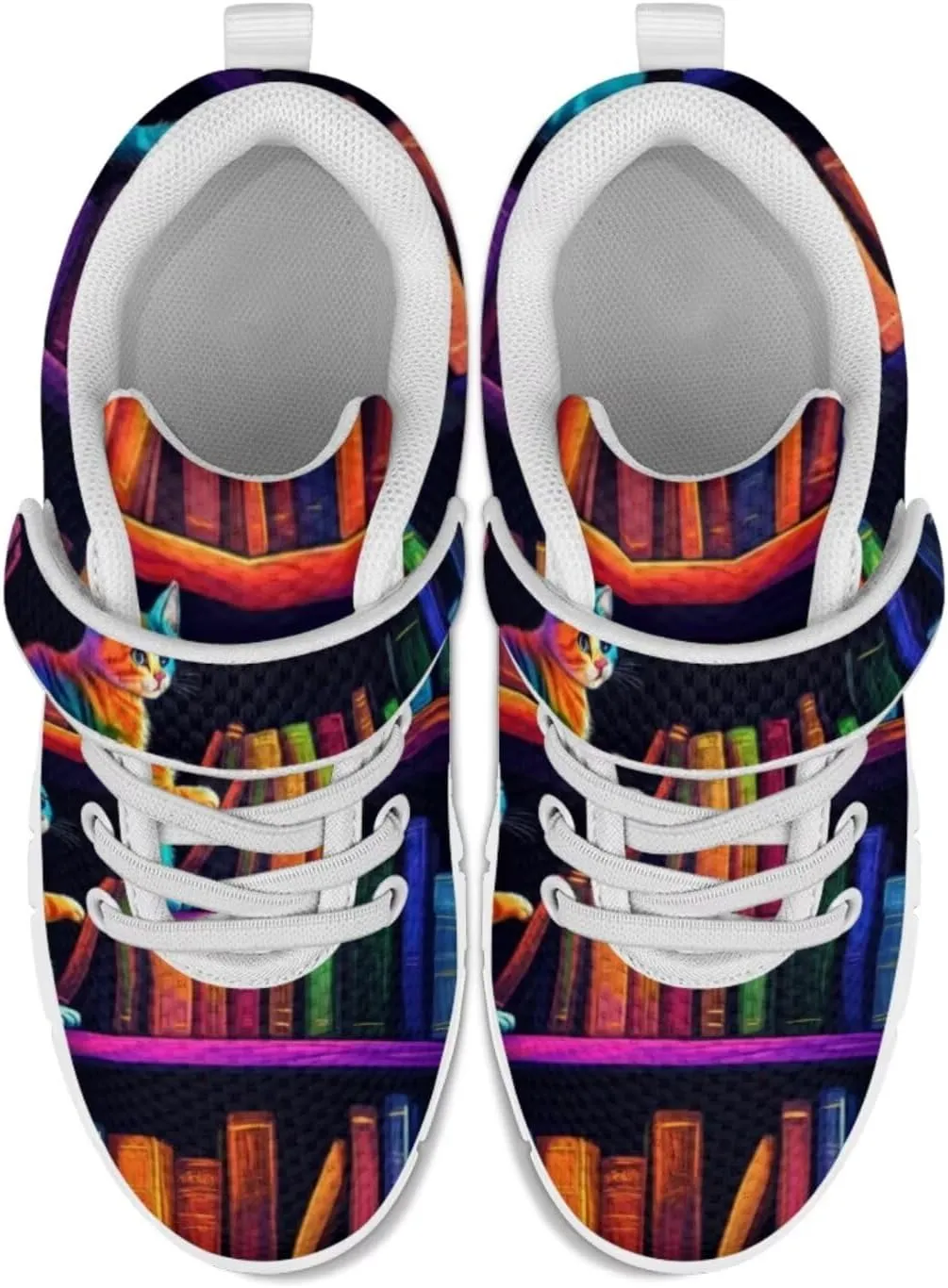 Forchrinse Tie Dye Ladybug Daisy Print Kids Sneakers for Boys Girls Ladybug Tennis Running Shoes for Little Kids Causal School Sport Sneakers Lightweight