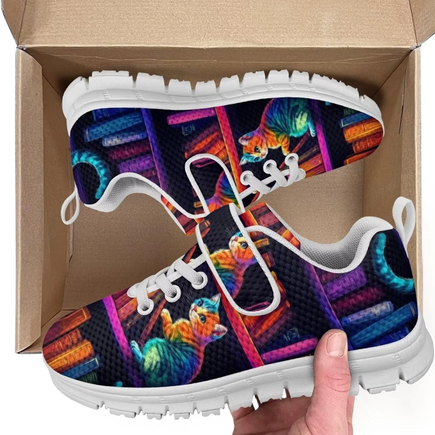 Forchrinse Tie Dye Ladybug Daisy Print Kids Sneakers for Boys Girls Ladybug Tennis Running Shoes for Little Kids Causal School Sport Sneakers Lightweight