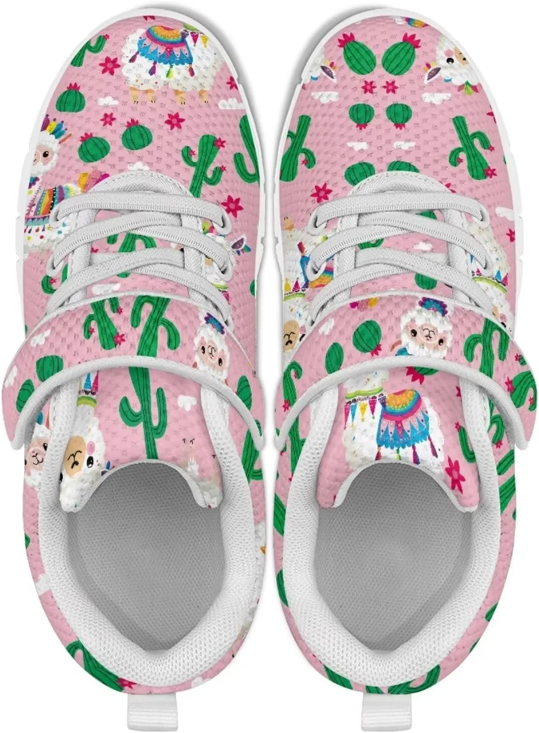 Girls Boys Lightweight Strap Sneakers Non-Slip Running Athletic Shoes High Top Barefoot Shoes Walking Sneakers