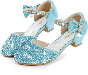 Girls Sandals Closed Toe Heels Wedding Party Girls Dress Shoes Toddler Little Big Kid
