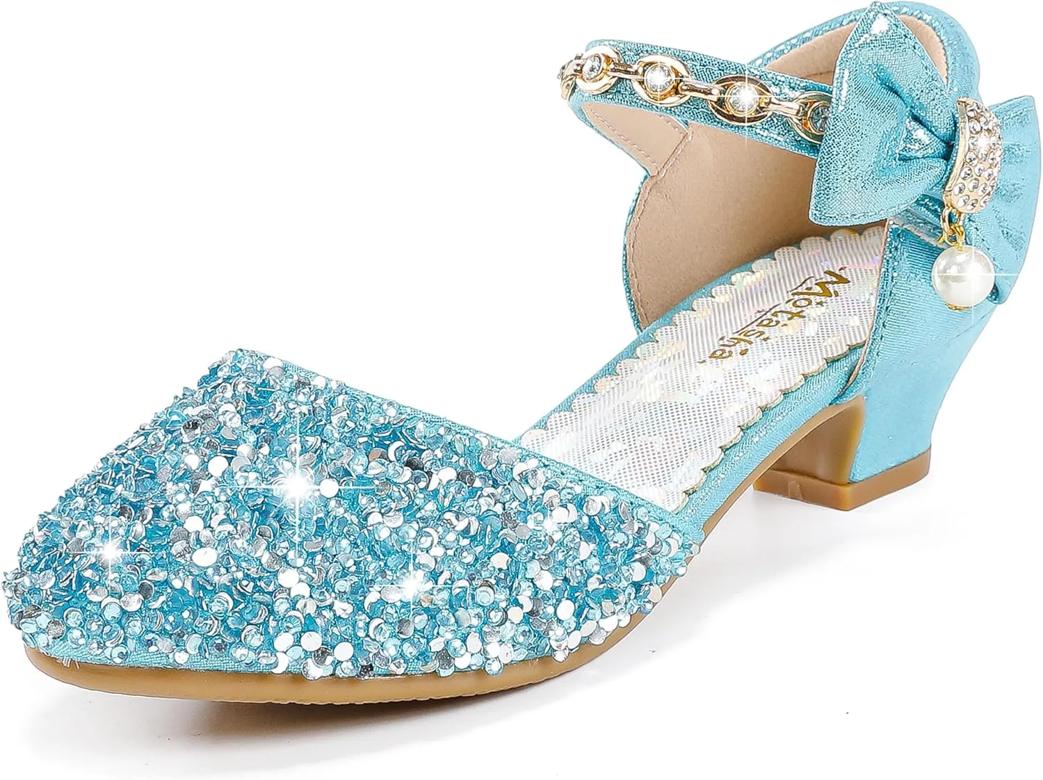 Girls Sandals Closed Toe Heels Wedding Party Girls Dress Shoes Toddler Little Big Kid