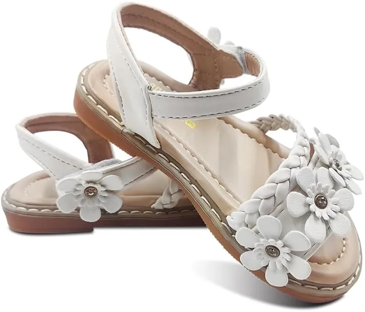 Girls Sandals Open Toe Summer Shoes Dress Sandals for Girls（Little kid/Big kid）