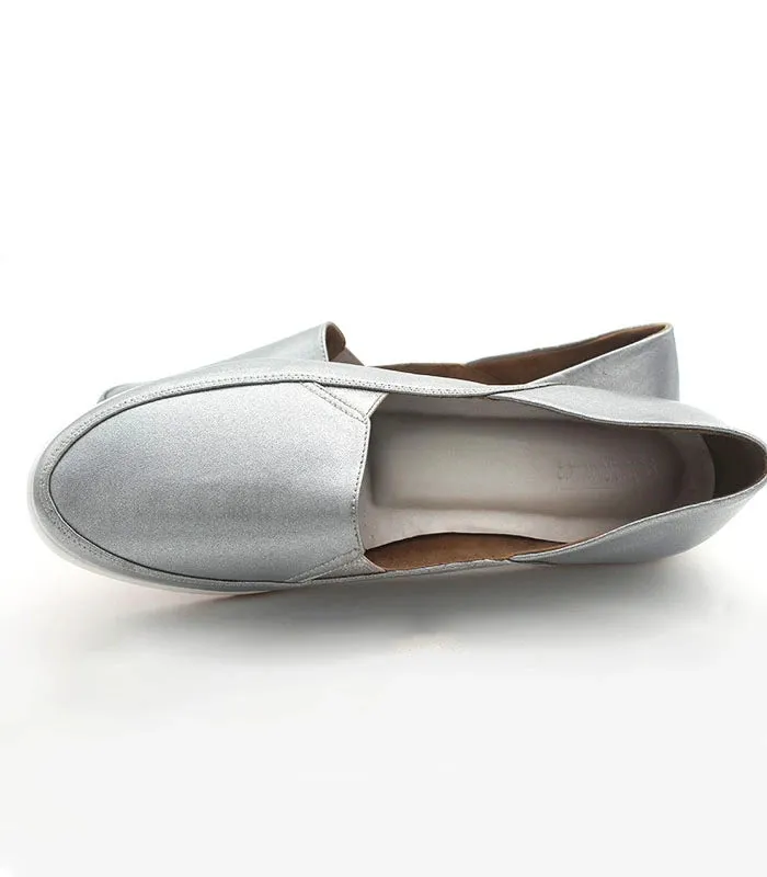 Gleam Platform Slip Onns Sliver
