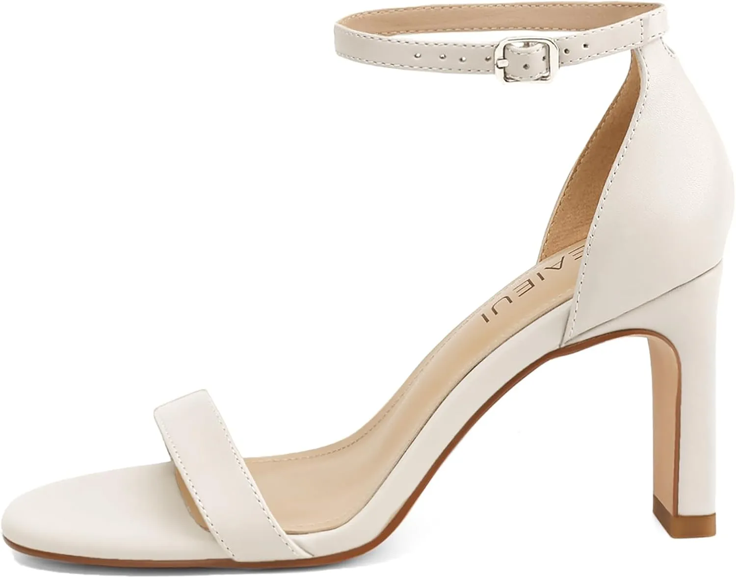 Heels for Women Round Toe Heeled Sandals Chunky High Heels with Ankle Strap Heels for Women Dressy Block Heels