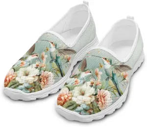 Howilath Soft Sole Mesh Walking Shoes Women Breathable Barefoot Shoes Lightweight Non-Slip Sneakers for Casual Size 5.5-10.5