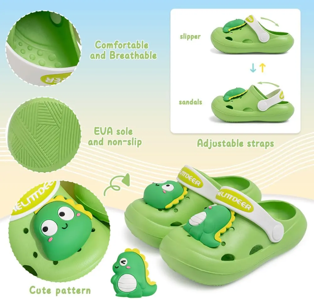 Infant Toddler Boys Girls Cute Garden Water Clogs Slip On Sandals Slides Lightweight Slipper Outdoor Summer Swimming Pool Infant Children Beach Pool Shoes