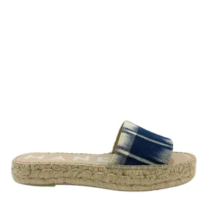 MANEBI RAFFIA STRIPES DOUBLE SOLE SANDALS
