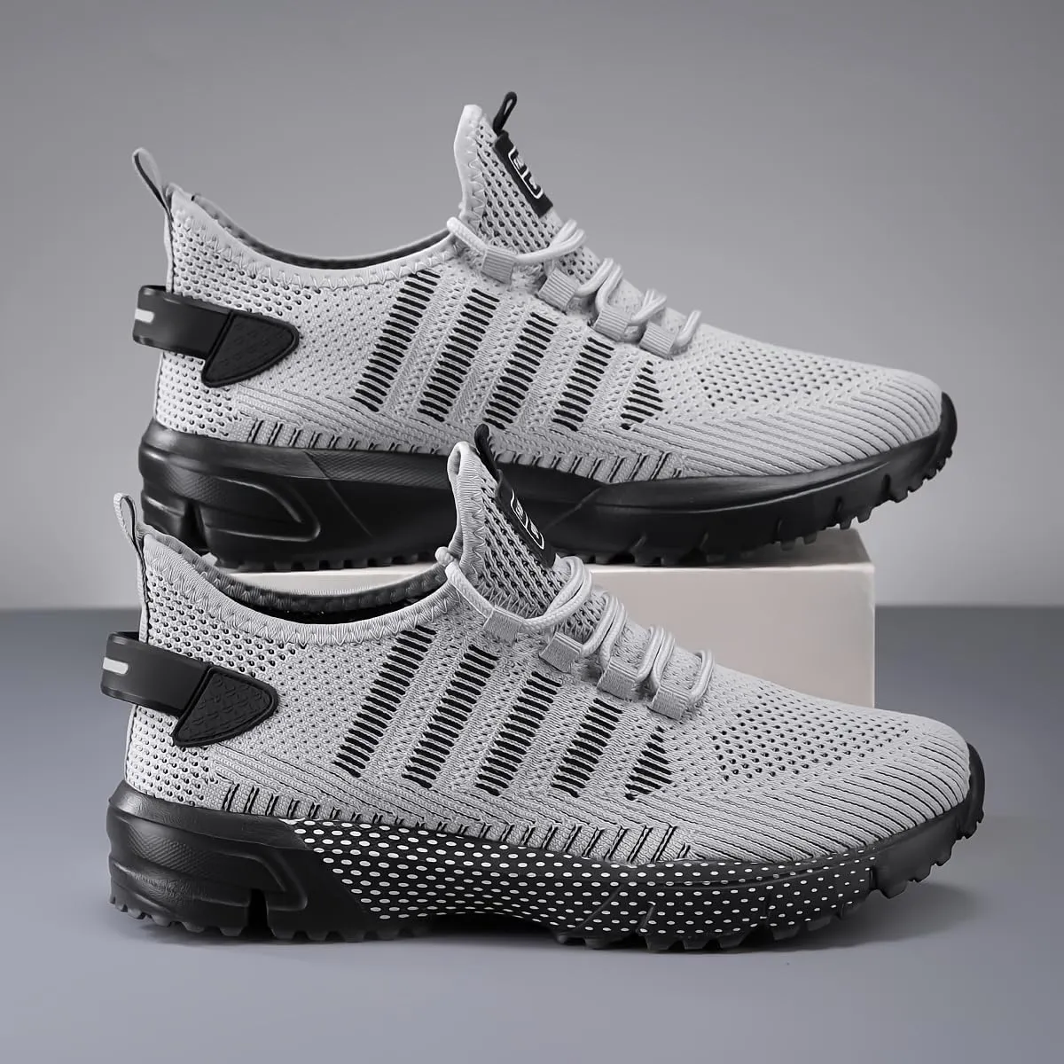 Men's Breathable Non-Slip Sneakers for Spring/Summer - Lightweight Casual Shoes for Outdoor Activities, Jogging & Park Workouts
