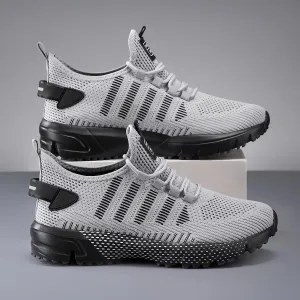 Men's Breathable Non-Slip Sneakers for Spring/Summer - Lightweight Casual Shoes for Outdoor Activities, Jogging & Park Workouts