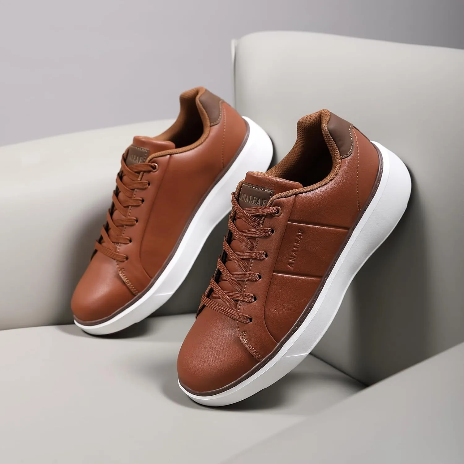 Mens Casual Shoes Fashion Dress Sneakers Lightweight Comfortable Lace-up Shoes