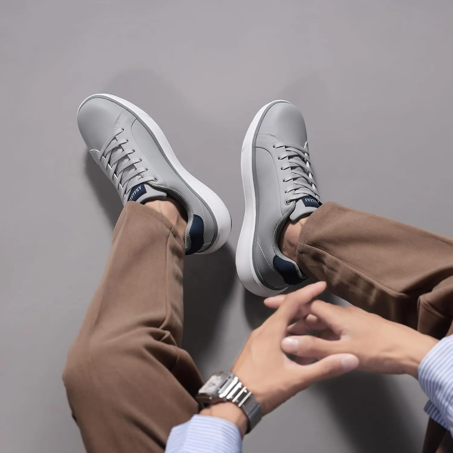 Mens Casual Shoes Fashion Dress Sneakers Lightweight Comfortable Lace-up Shoes