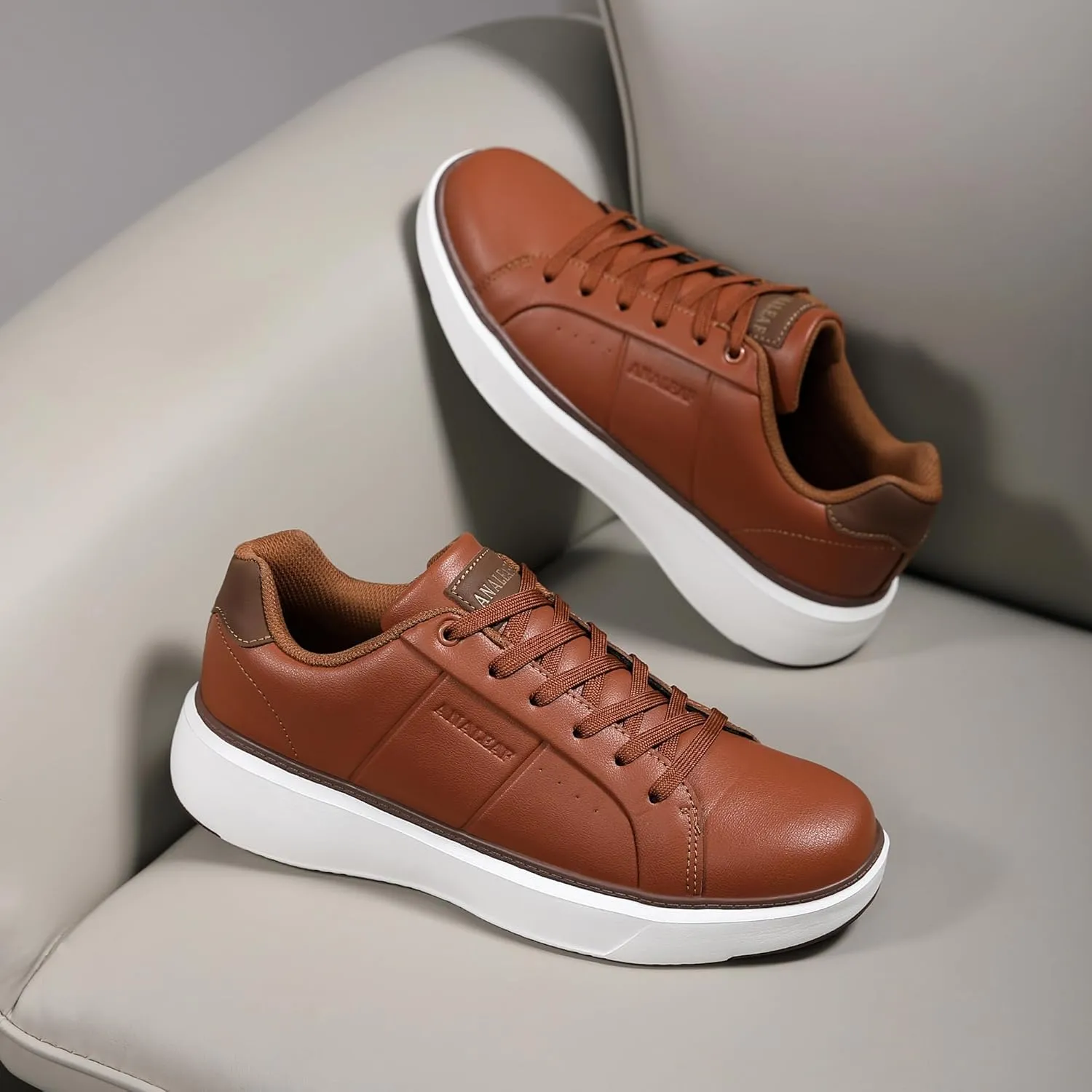 Mens Casual Shoes Fashion Dress Sneakers Lightweight Comfortable Lace-up Shoes