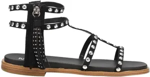 MIA Womens Kathalina Studded Gladiator Casual Sandals Casual - Black