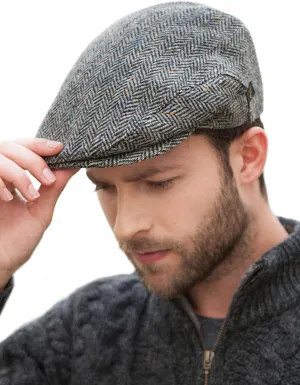 Mucros Weavers Irish Trinity Flat Cap for Men Newsboy Hat