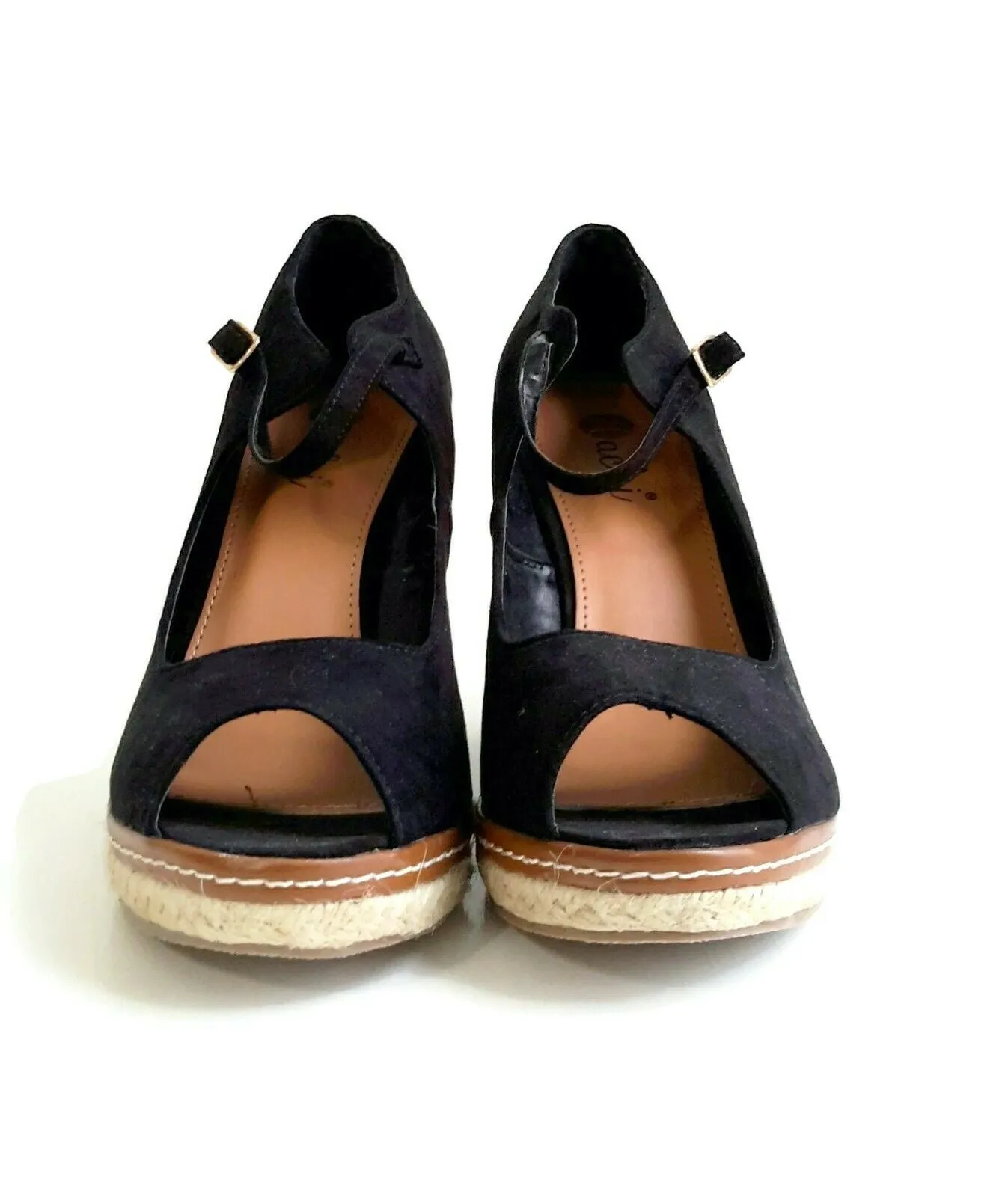 New Modcloth "You Know the Espadrille Wedge in Black", Size 10, Originally $49.99