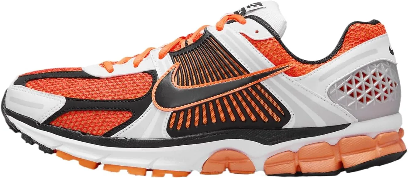 Nike Zoom Vomero 5 Mens (FB9149-800, Total Orange/White/Metallic Platinum/Black) Size 10