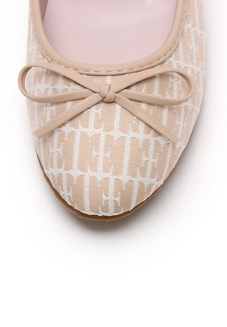 Patrice Comfy Fit Footbed Microfiber Leather Flats & Ballerina In Blush
